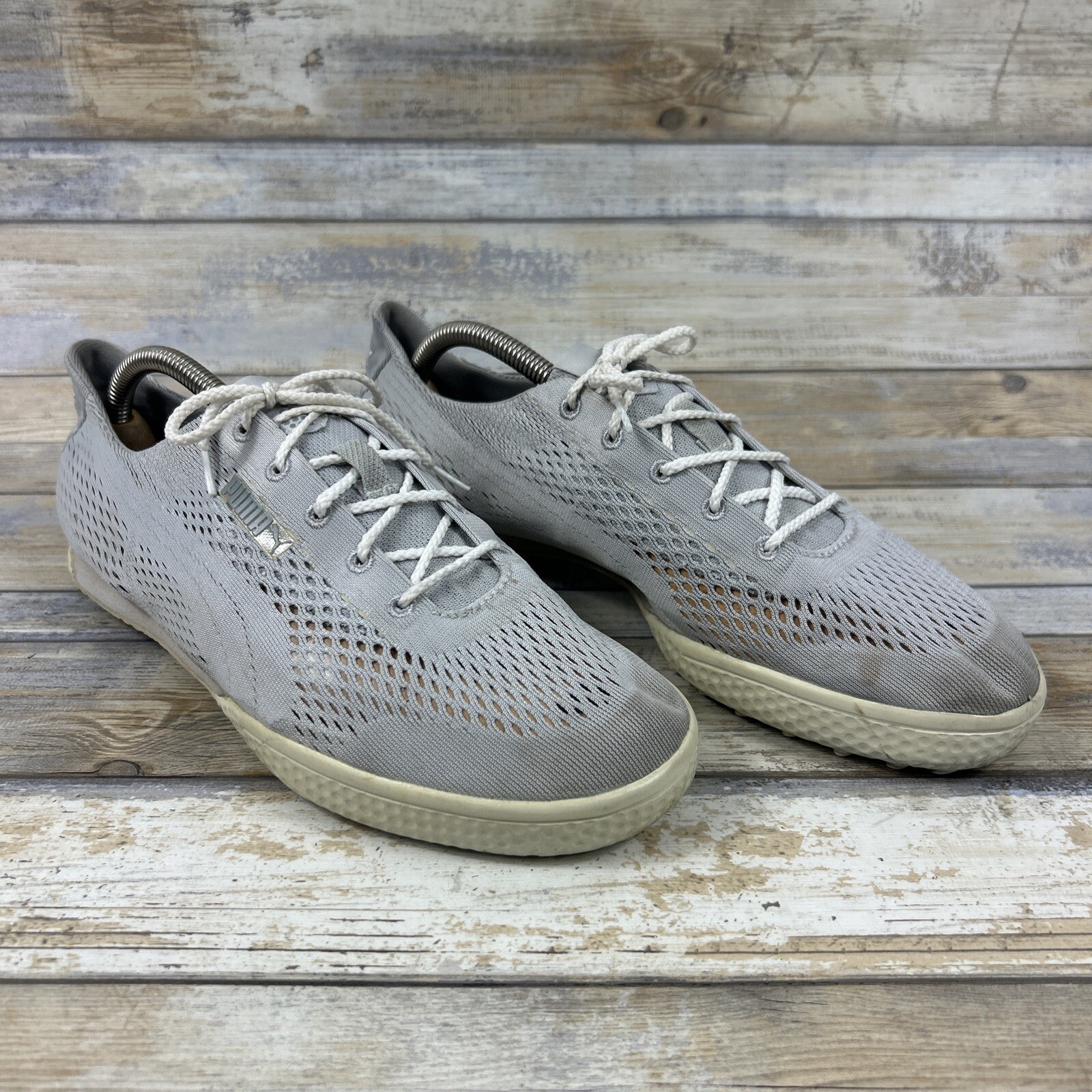 PUMA Golf Women's Monolite Cat Woven Golf Shoe Glacier Gray 