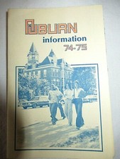Alabama Auburn University Information Pamphlet 1974-75