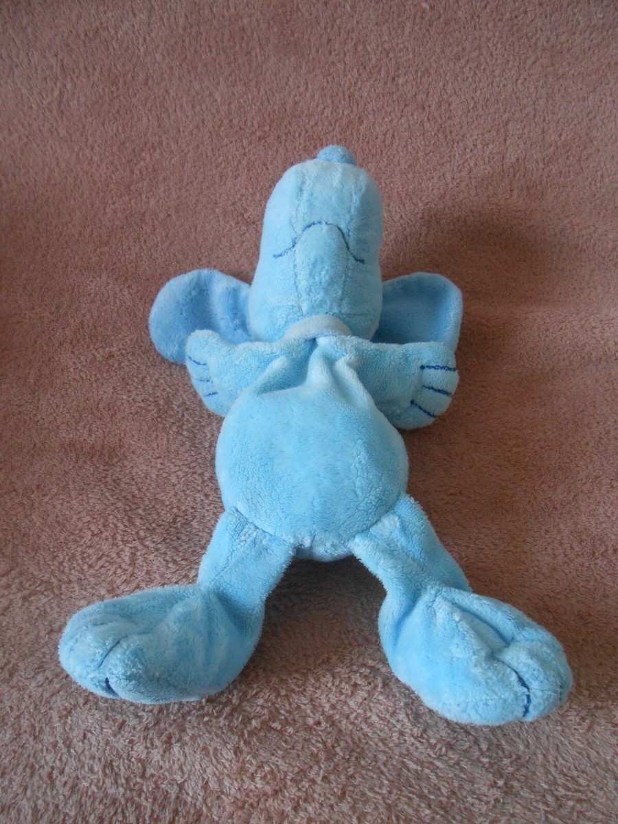 Peluche Doudou Chien Snoopy Bleu Peanuts Unitoys - Occasion Propre