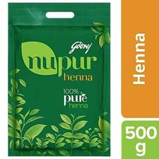   Godrej Nupur 100 Pure Henna Powder Natural Hair Color Pack Of 500 GM  