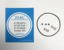 SET GUARNIZIONI NUOVE + MOLLE ORIGINALI SEIKO 6139-6010 6139-7002 6139-7100 ECC. VEDI LISTA