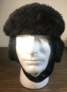 leather flap hat
