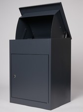 Comwerso Paketbriefkasten Husum anthrazit , Entnahme vorne