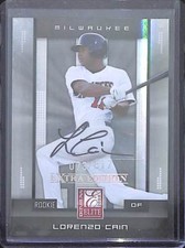 2008 Donruss Elite Extra Edition Autograph #144 Lorenzo Cain No 73 of 817