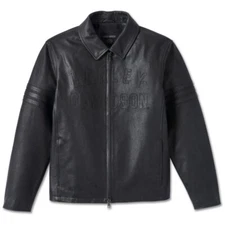 Harley Davidson Blaze Ace - Black Leather Jacket - Men’s Size 2XL New