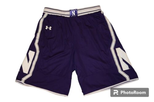 Under Armour Northwestern Wildcats Authentic Purple NCAA Basketball Shorts Men L