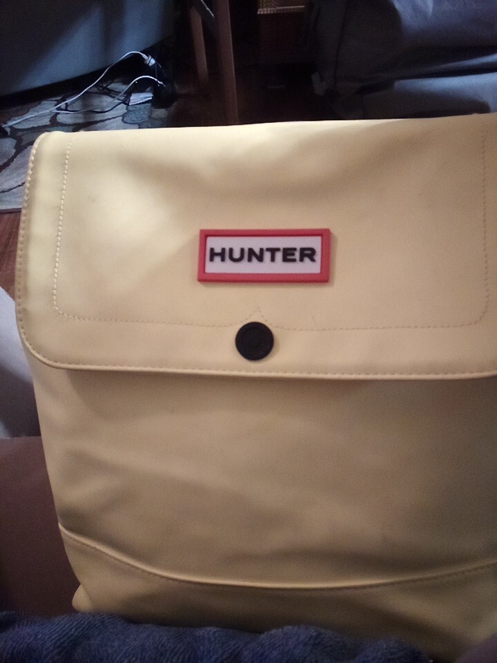 Hunter Backpack Bright Yellow 20th Anniversary Collection Book Bag (TD) Hunter | Bags | Hunter X Target 2th Anniversary Collection  main image 2