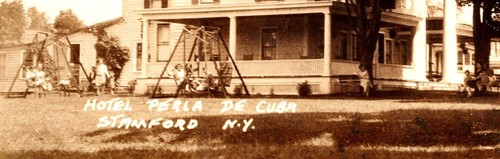 HOTEL PERLA DE CUBA : STAMFORD, NEW YORK : UNDIVIDED BACK VINTAGE RPPC c1907 - Picture 2 of 3