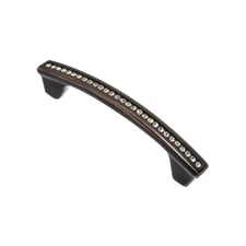 Portofino 3" CC Arch Pull 410196ORB-C Wisdom Stone Oil Rubbed Bronze Crystal