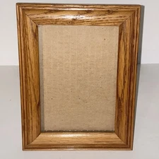 Vintage Heavy Solid Oak Wood 5x7 Photo Picture Frame