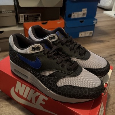 New Nike Air Max 1 SE Reflective ''Safari'' Blue Noir BQ6521-001 US Mens Size 7.5