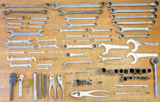 Vintage Lot of (95) BONNEY U.S.A. Tools Wrenches Sockets Pliers & More