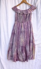 Moodie Dress XS Ruffle tie Dyed lined boho