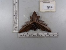 KIENZLE BALCONY CLOCK DOOR WOOD LEAVE ORNAMEN...