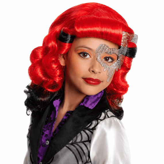 Girls Monster High Operetta Wig Red Fancy Dress Costume Accessory