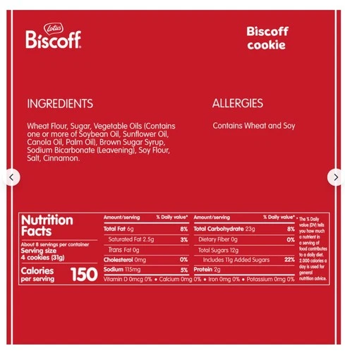 Lotus Biscoff Cookie - 35.2 oz
