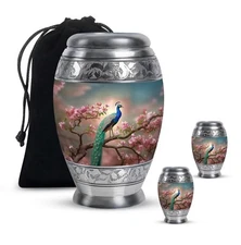 Keepsake Urns 10Inch + 3Inch Set Of 2 for Human Adult Ashes Cremation