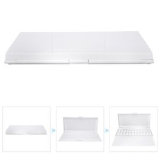 Paint Palette Portable Plastic Tray Box Watercolor Drawing Painting Art Tool