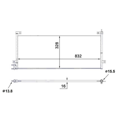 Kondensator Klimaanlage MAHLE AC 884 000S