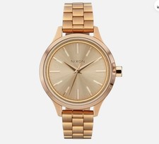 Reloj Nixon Wms Optimist A1342-5087 Todo Dorado Claro Nuevo En Caja Se envía desde CA