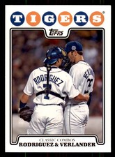 2008 Topps #288 Ivan Rodriguez / Justin Verlander Detroit Tigers