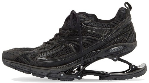 Balenciaga Mesh Rubber Single X-Pander Sneakers in Black BNWB 42