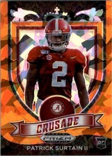 2021 Panini Prizm Draft Picks Prizms Orange Ice #178 Patrick Surtain II C - FB