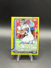 Topps 2025 Chrome Football Kalel Mullings RA-KMU Gold Auto 161/275 Titans