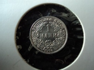 Kaiserreich 1 Mark 1908 G J. 17 vorzügliche Erhaltung u. seltener !