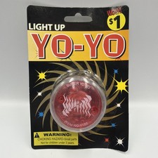 Vtg LIGHT-UP YO-YO Toy NEW Sealed Original Package