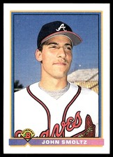 John Smoltz 1991 Bowman #580 Atlanta Braves MLB READ FREE SHIPPING AutographDen