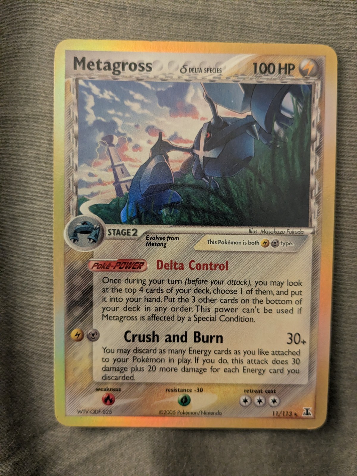 Pokémon Metagross EX Delta Species Holo Rare 11/113 MINT