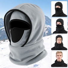 3-in-1 Winter Warm Fleece Balaclava Mask Neck Warmer Windproof Thermal Hood Cap
