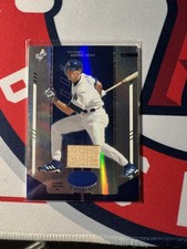 2004 Leaf Certified Materials Mirror Blue /50 Game Used LA Bat Relic Shawn Green