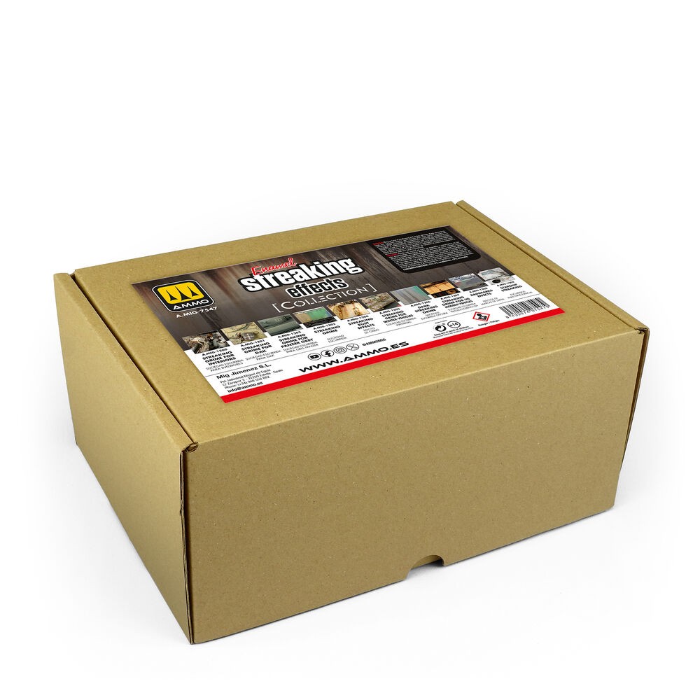 Ammo MIG A.MIG-7547 Enamel Streaking Effects Color Set (10 x 35ml) New