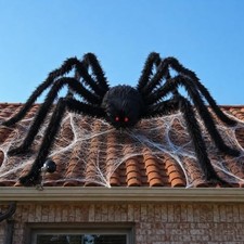 12FT Giant Spider Halloween Decorations Outdoor,Extra Large Outdoor Spiders