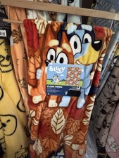Bluey Plush Throw Blanket 50 x 70 Fall Bingo