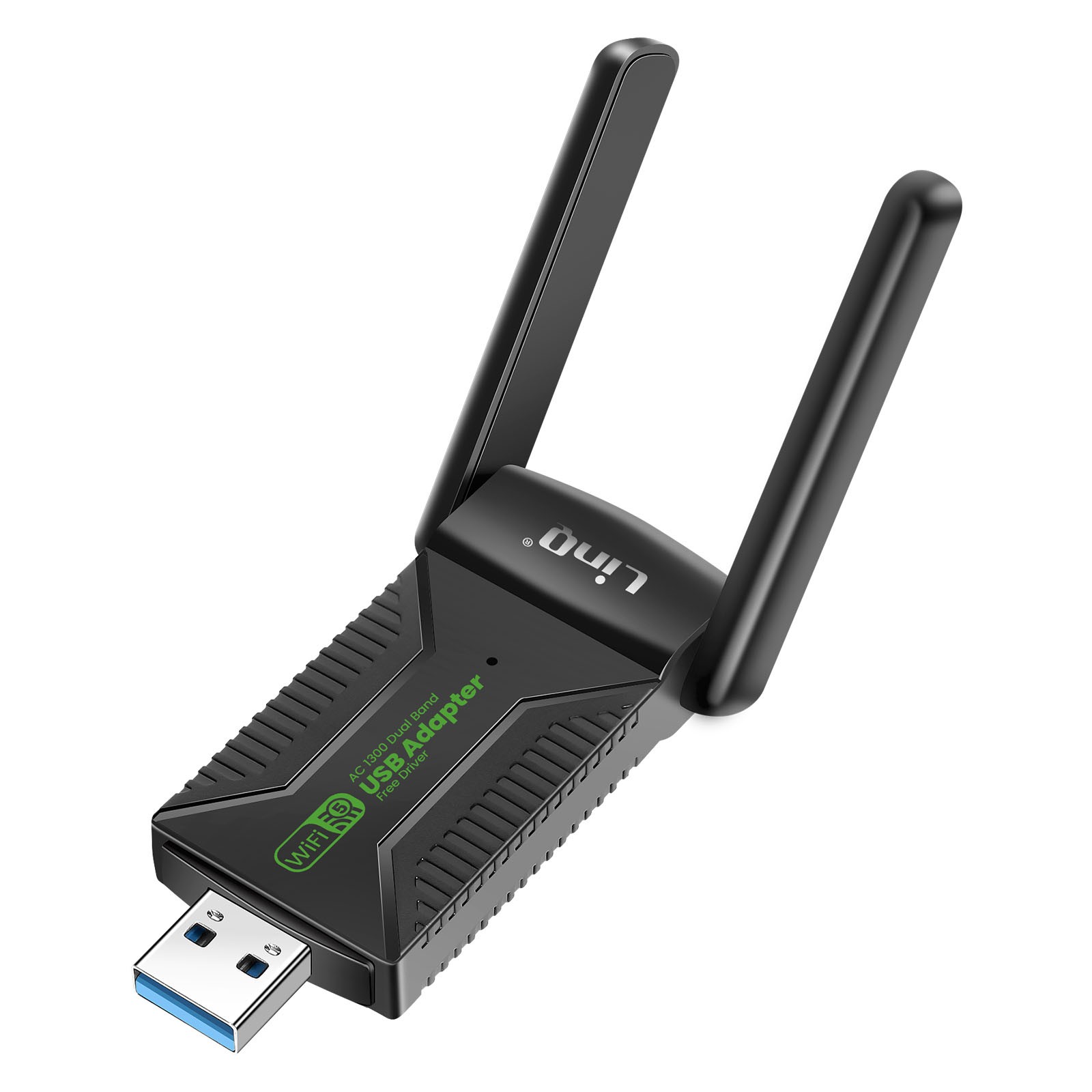 Clé USB WiFi 1300Mbps LinQ pour le télétravail et streaming 4K sans coupure