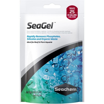 SEACHEM SEAGEL PHOSPHATES/SILICATES/ORGANICS REMOVER FILTER MEDIA 100ML IN BAG