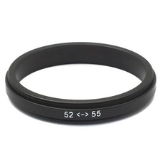 Male 52mm-55mm Macro Lens Reverse Coupling Ring Adapter