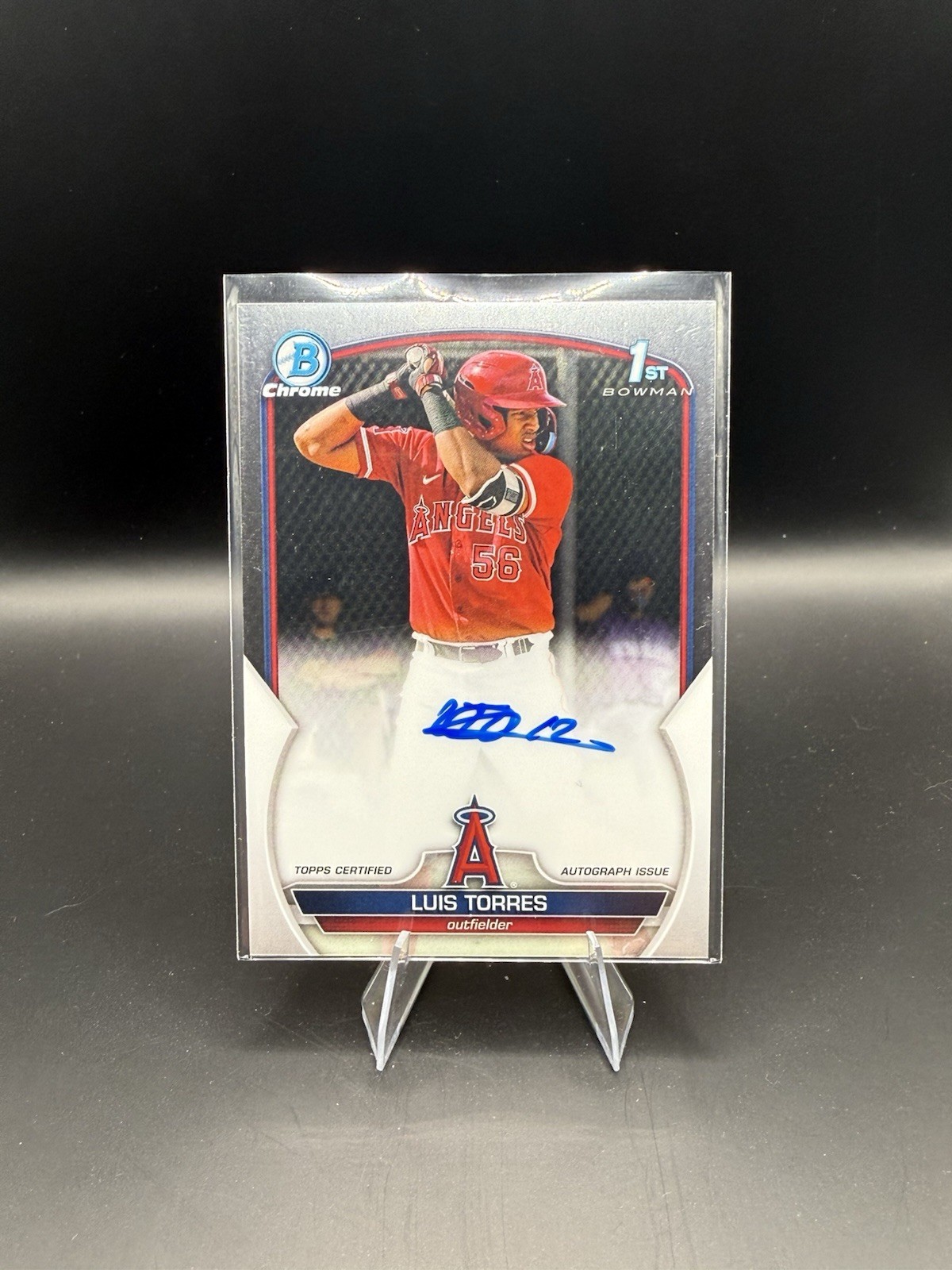 2023 Bowman Chrome Luis Torres 1st Prospect Autographs #CPA-LT Angels 