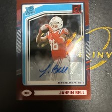 2024 Panini Clearly Donruss - Rated Rookie Jaheim Bell #91 Red Autographs /149 