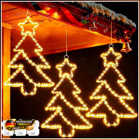 Weihnachtsdeko 3 StüCk 55 LED Weihnachtsbeleuchtung FüR Fenster