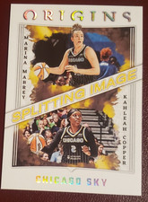 2023 Panini WNBA Origins-Splitting Image #12 Marina Mabrey + Kahleah Copper -Sky