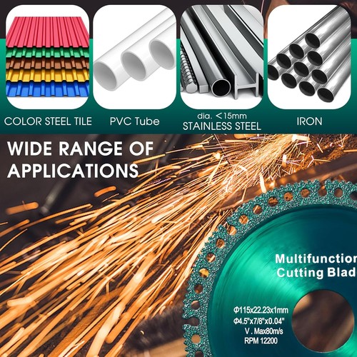 5 Pack 4.5 Inch Indestructible Disc for Grinder, 2.0... - 第 6/6 張圖片