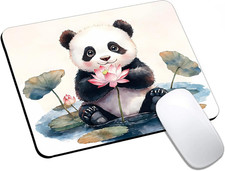 Cute Small Mouse Pad, Computer Mouse Pads for Desk, Non-Slip Rubber Base Portabl