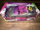 Barbie Car, Barbie Extra Set, Sparkly Silver 2-Seater Toy Convertible with Puppy — photo 1