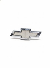Chevrolet Bowtie Emblem 6.5 Inch Chrome Silver Grille Trunk Badge - Used Chevrolet Bowtie Emblem 6.5 Inch Chrome Silver Grille Trunk Badge - Used