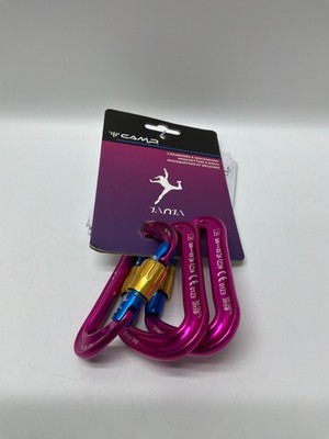 CAMP USA Photon Lock Janja Carabiner - 3-Pack Fuchsia, One Size
