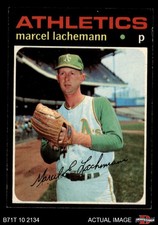 1971 Topps #84 Marcel Lachemann Athletics 6 - EX/MT